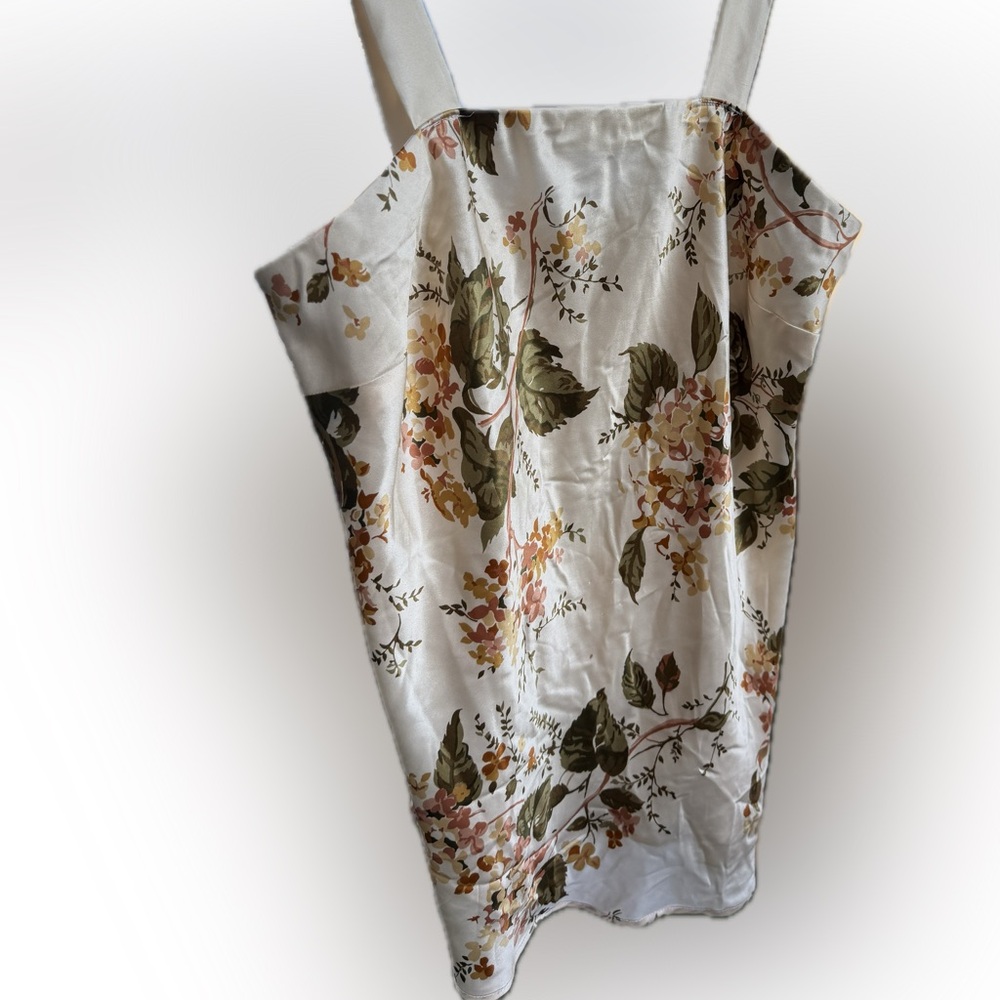 Reformation date night ready  Satin Floral Slip Camisole garden goddess vibe - Picture 5 of 5